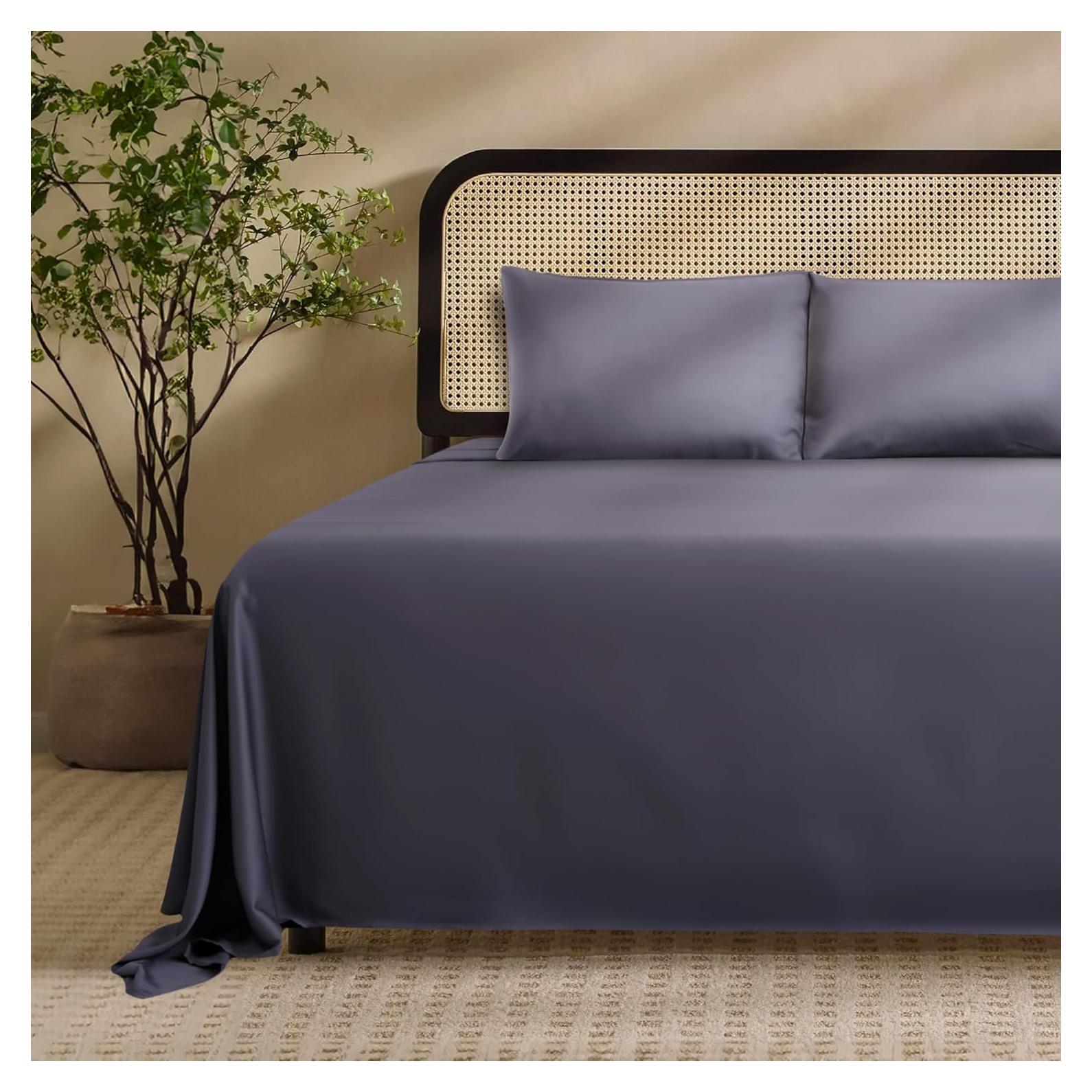 Juego de Sábanas King EPITEX 4 Piezas Viscosa Bambú 200 Hilos