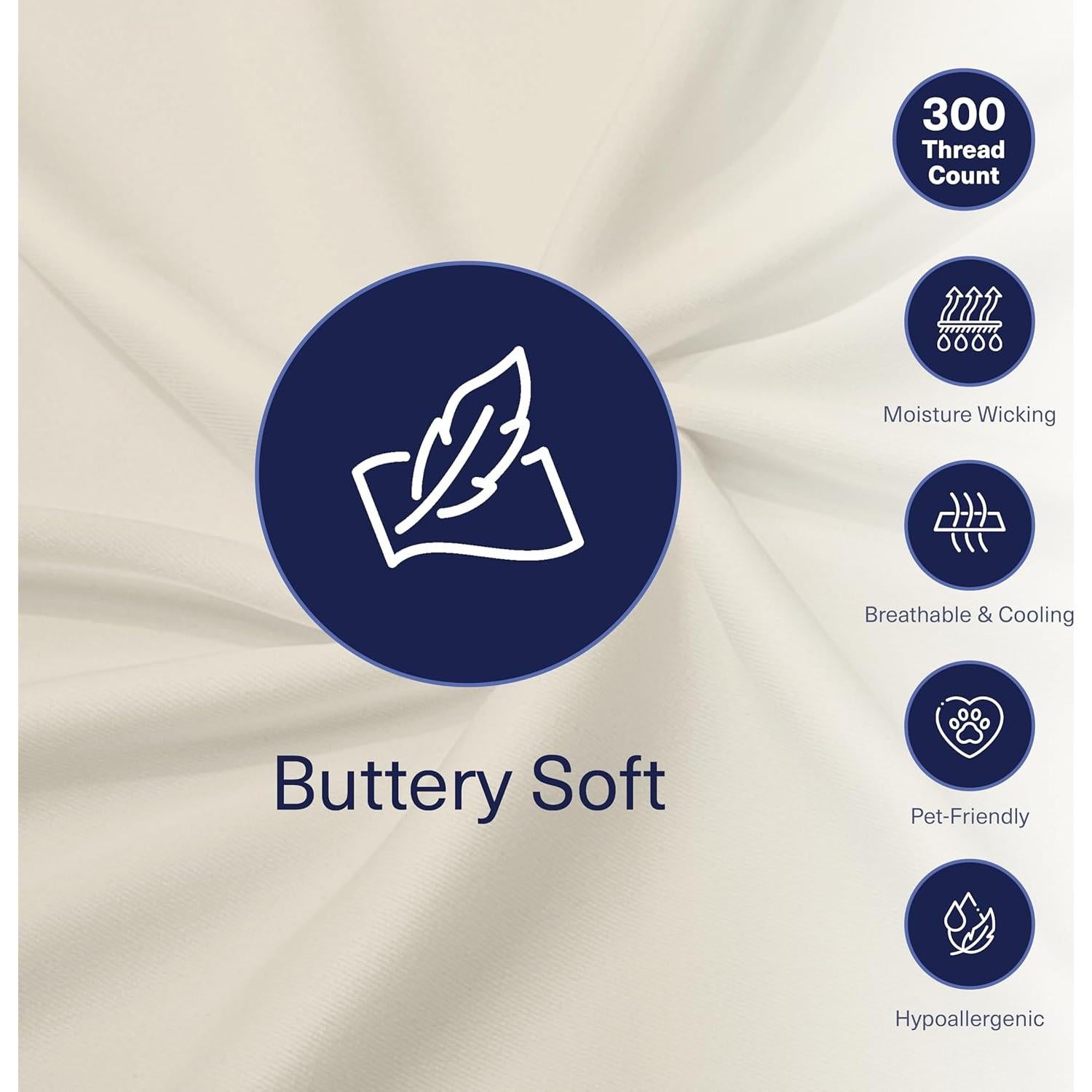 Sábana Ajustable King Kickoff Home Viscosa de Bambú 100% Orgánica