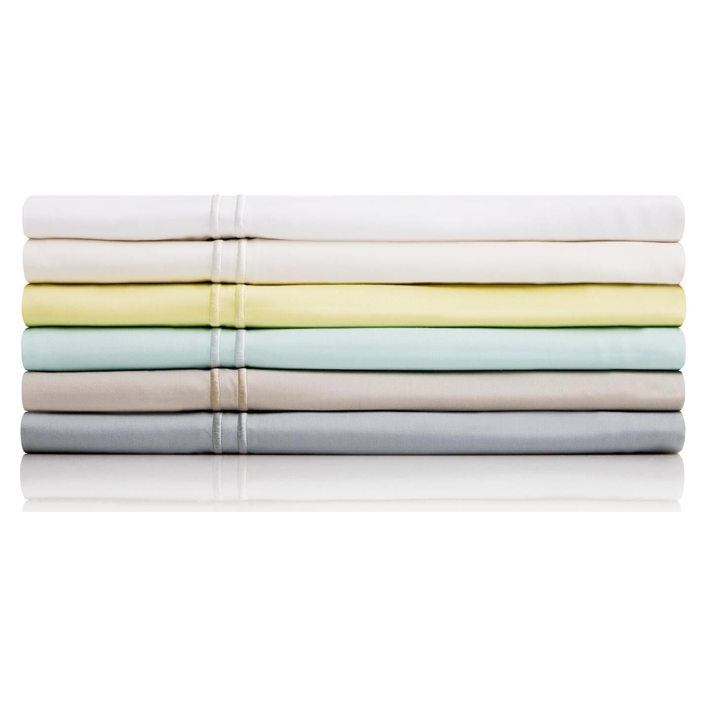 Juego de Sábanas Individual MALOUF 100% Rayón de Bambú Blanco