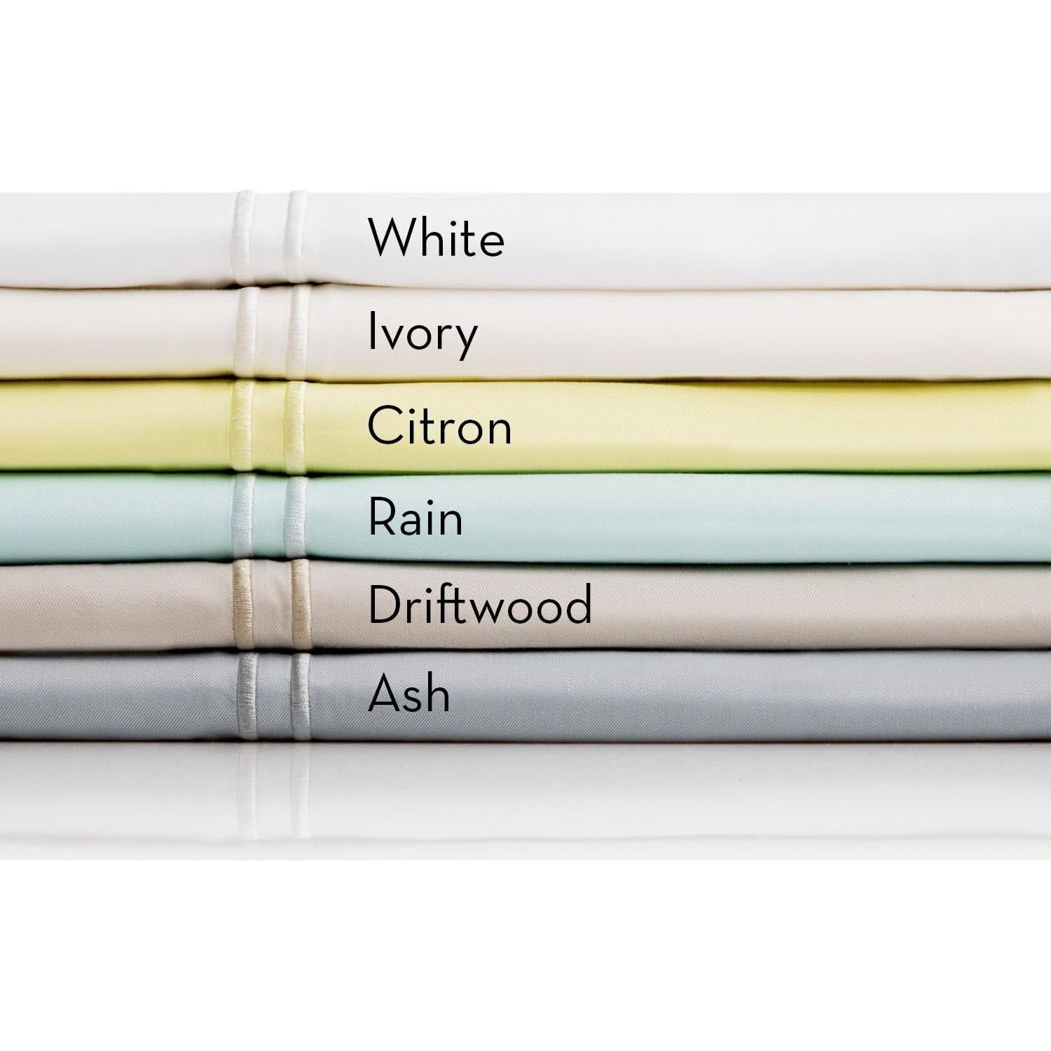 Juego de Sábanas Individual MALOUF 100% Rayón de Bambú Blanco