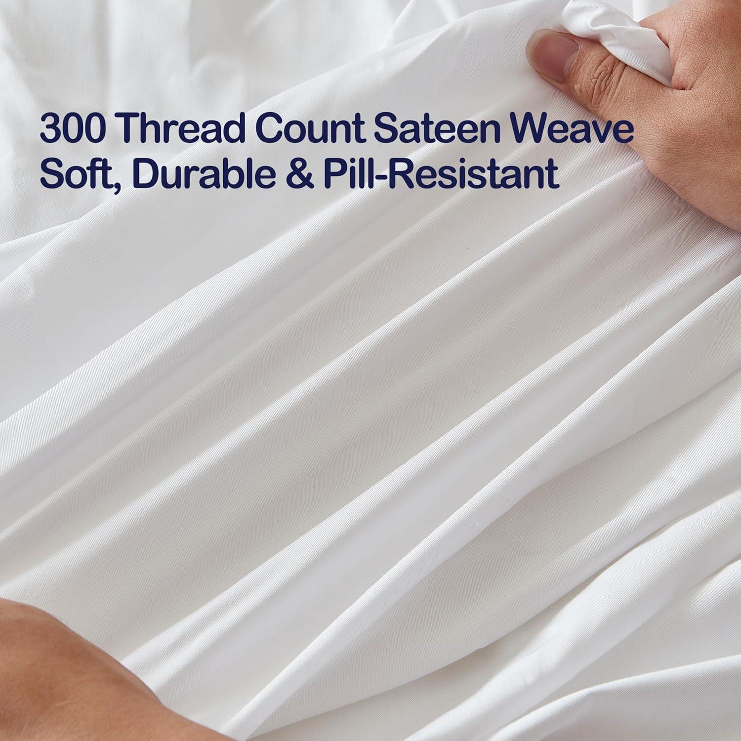 Sábana Ajustable King Tensoboo 100% Viscosa Bambú Blanco 40.6cm