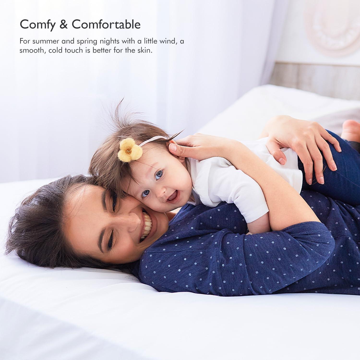 Sábana Plana Queen Linenwalas - Rayón de Bambú Azul Marino