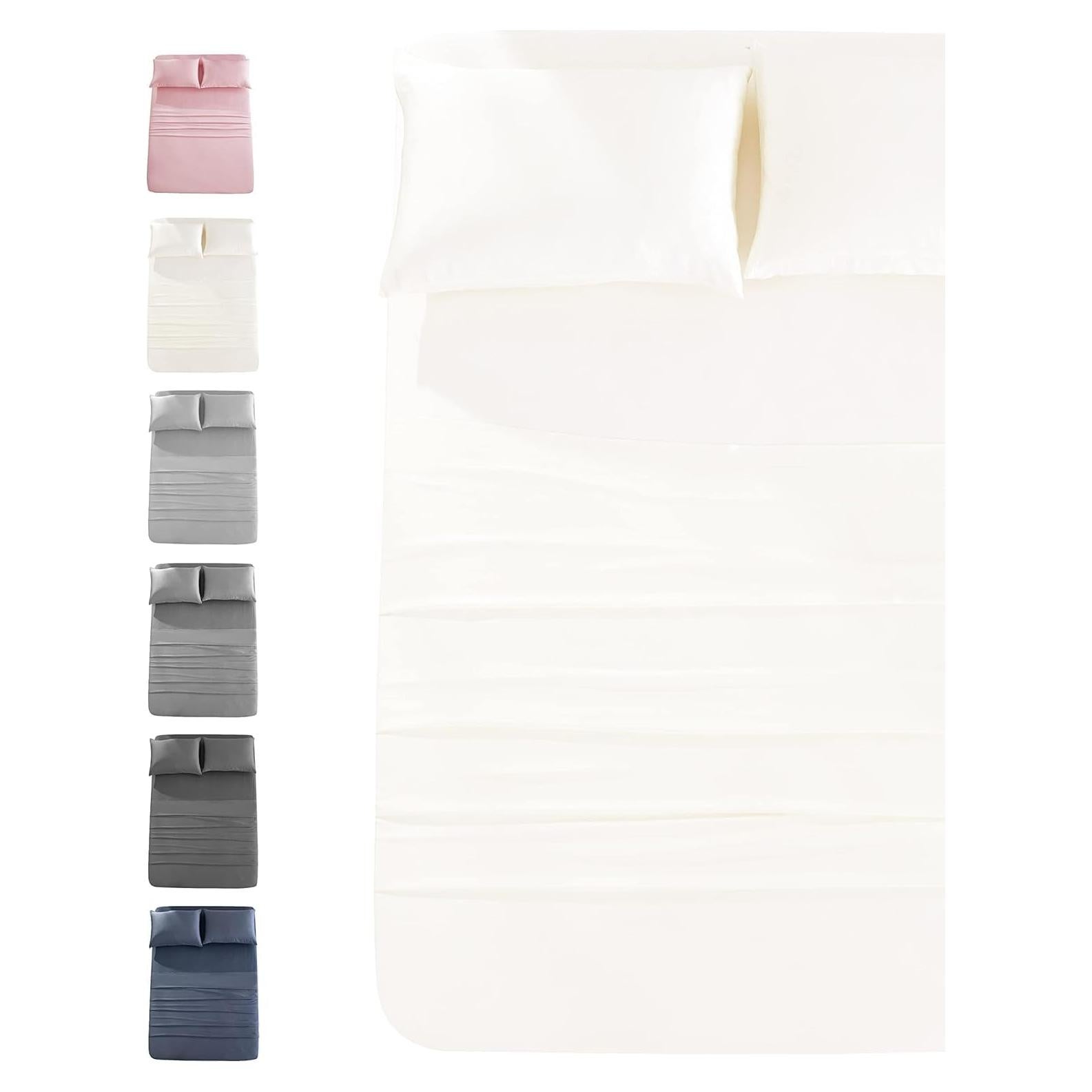 Sábanas Refrigerantes JOMO King 4 Piezas Blanco 156 GSM