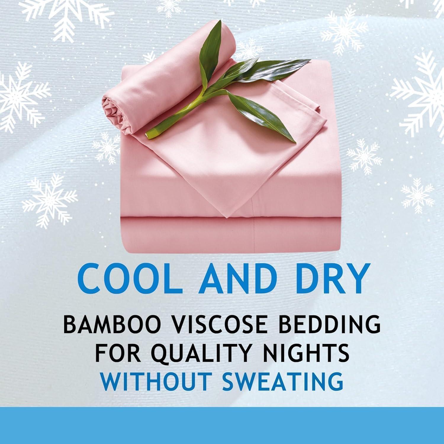 Sábanas Refrigerantes JOMO King 4 Piezas Blanco 156 GSM