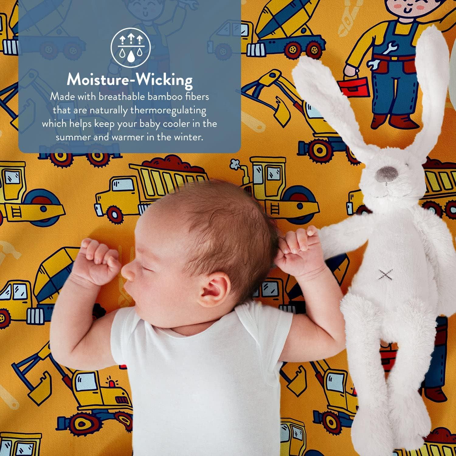 Sábanas Ajustadas de Cuna Tafts 100% Viscosa Bambú 71x132 cm