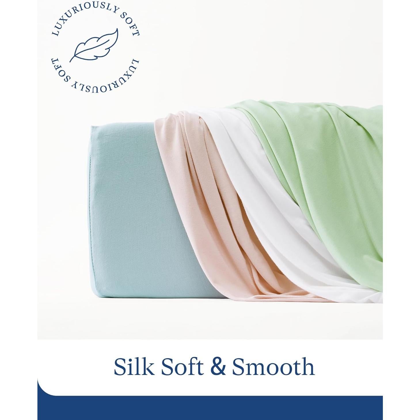 Sábanas para Cuna PurComfy 2-Pack Viscosa Bambú Hipoalergénicas