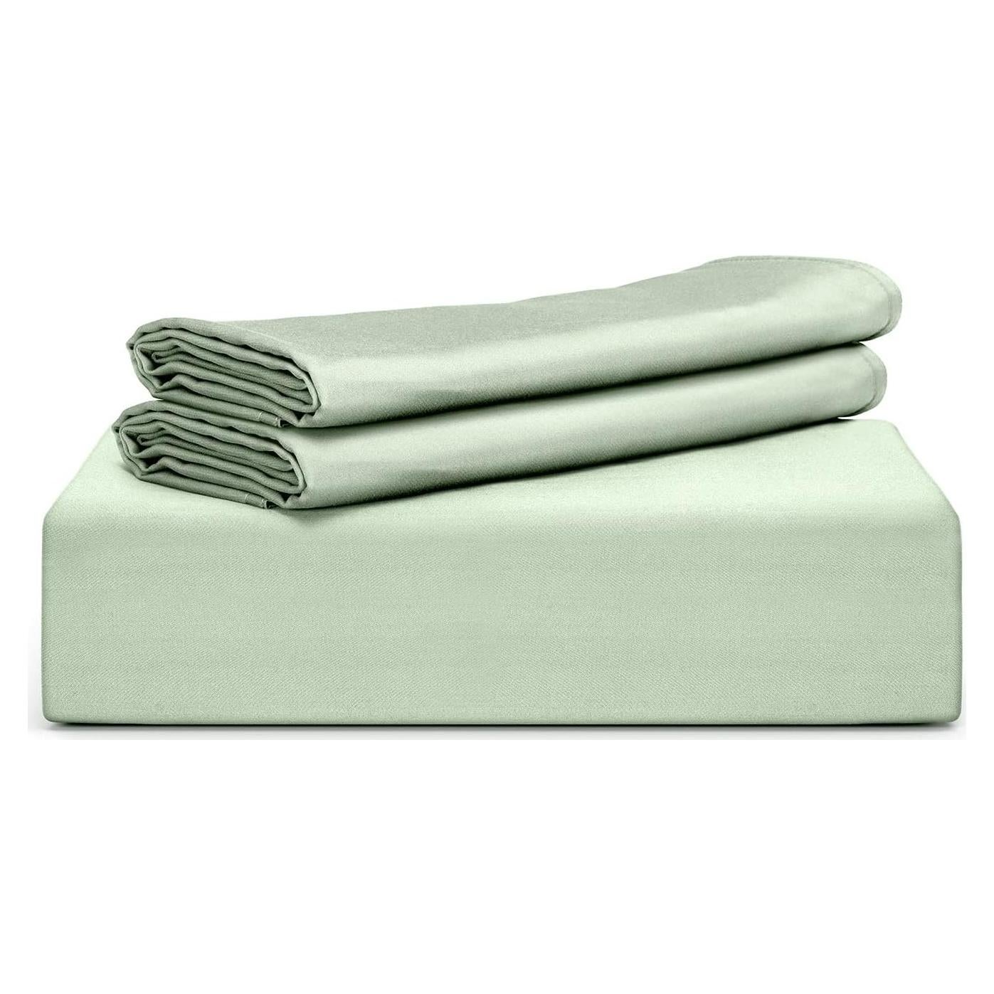 Funda de Edredón King Tafts 3 Piezas Viscosa Bambú Verde Salvia