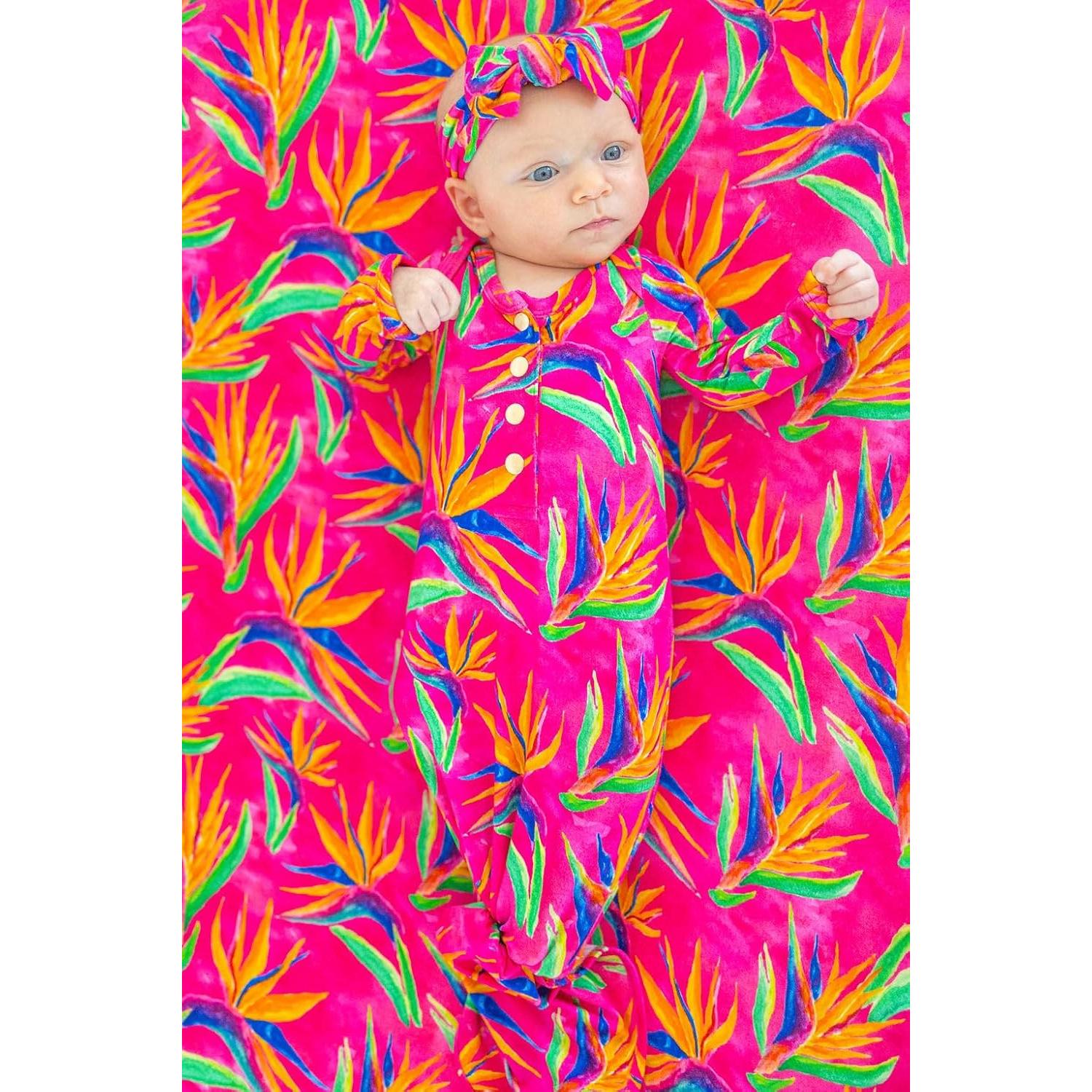 Hoja de Cuna Ajustada Florida Kid Co. Ave del Paraíso 132x72cm