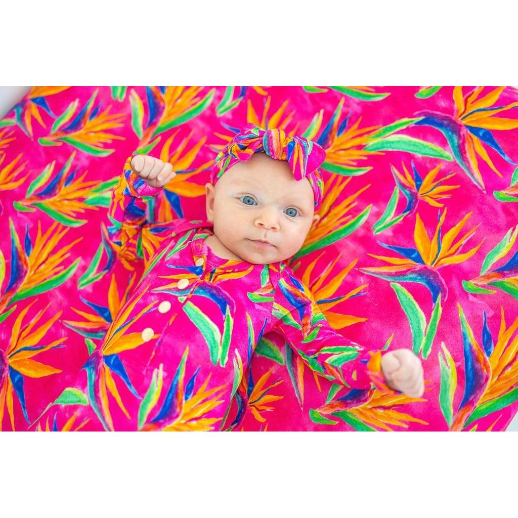 Hoja de Cuna Ajustada Florida Kid Co. Ave del Paraíso 132x72cm