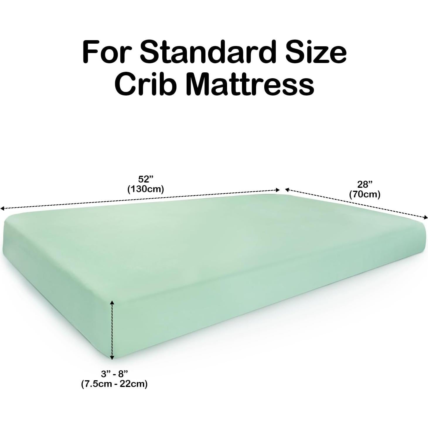 Sábana de Cuna BubblePanda 132x71 cm Rayón Bambú Salvia