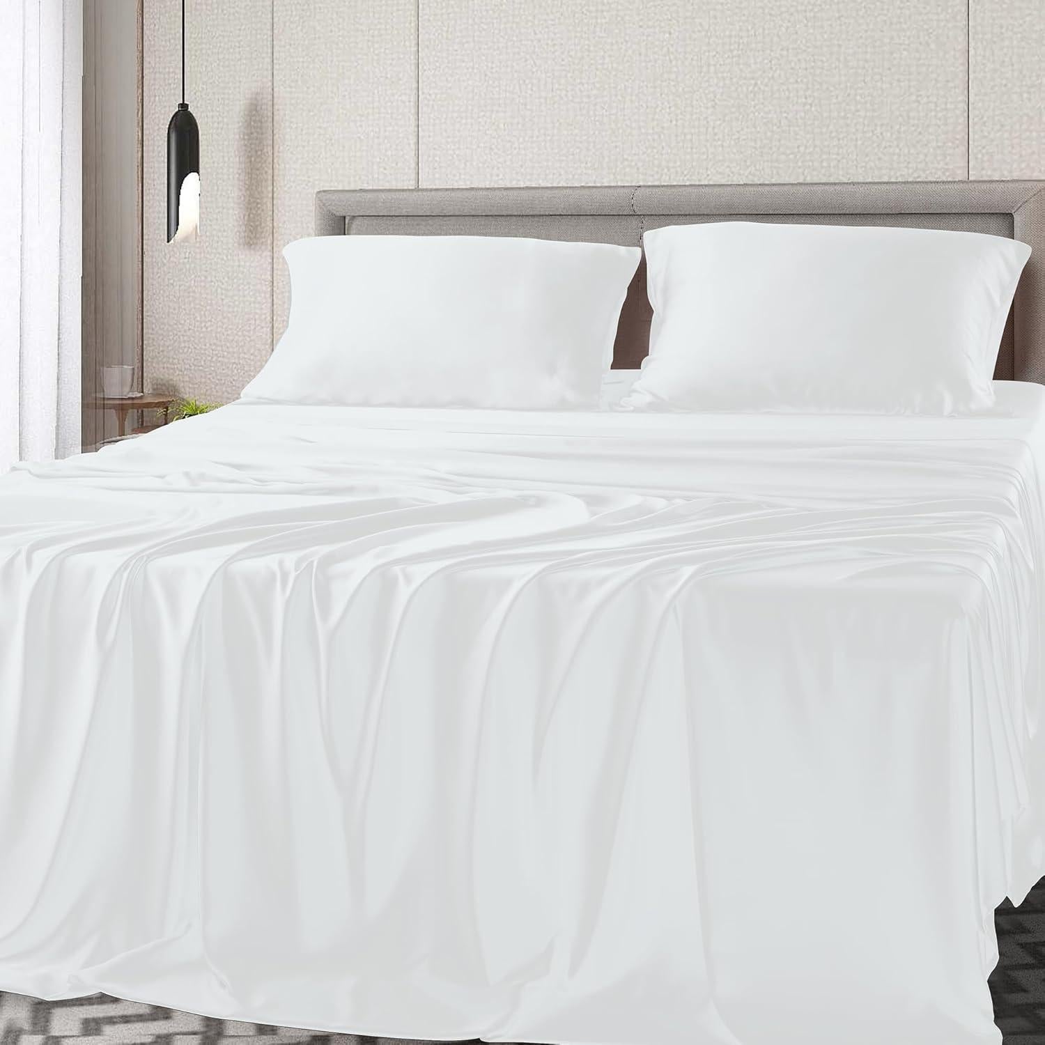 Juego de Sábanas King Shunjie.Home 4 Piezas Viscosa Bambú 400 TC