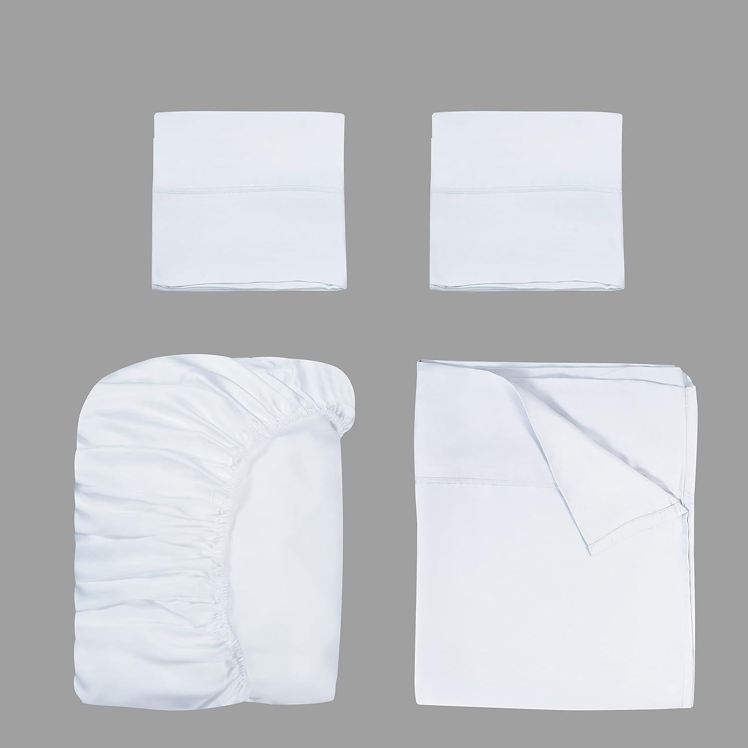 Juego de Sábanas King Shunjie.Home 4 Piezas Viscosa Bambú 400 TC