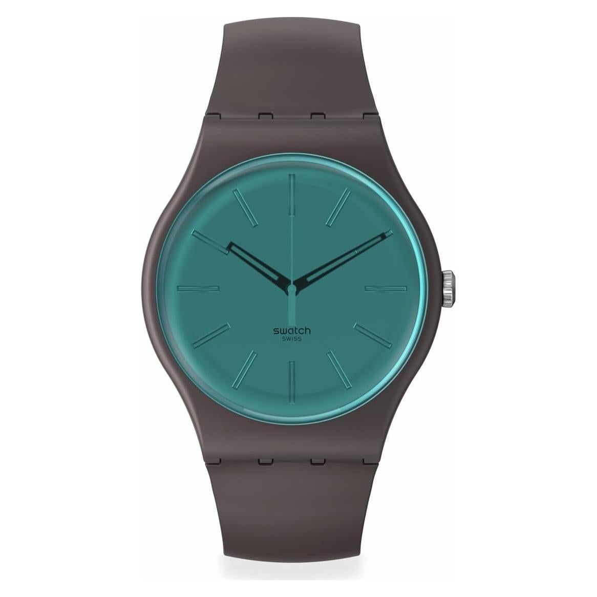 Reloj Unisex Swatch New Gent 41mm Cuarzo Marrón Impermeable