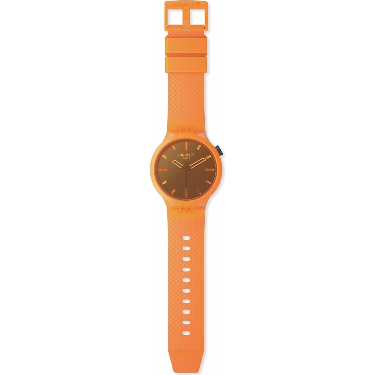 Reloj Swatch Big Bold Biosourced Unisex 47mm Naranja