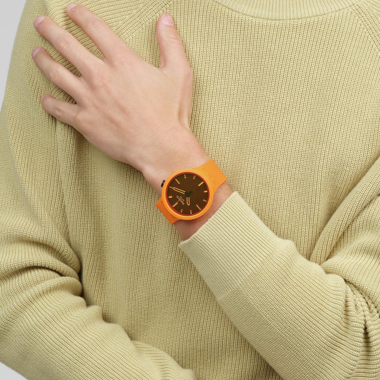 Reloj Swatch Big Bold Biosourced Unisex 47mm Naranja