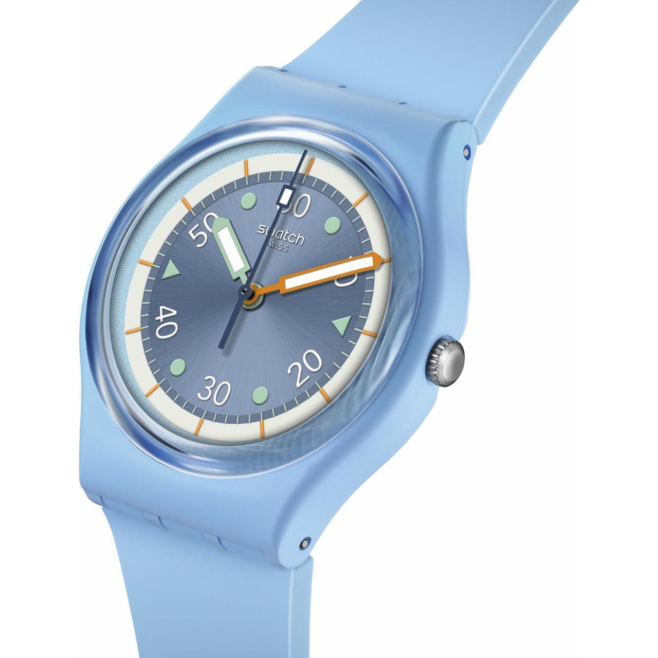 Reloj Swatch Gent Biocerámico Unisex Azul 34mm Impermeable