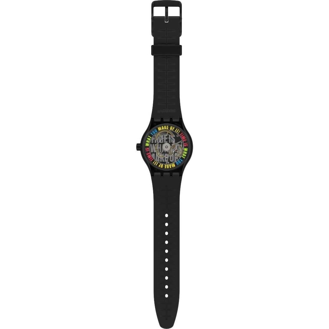 Reloj Swatch Sistem51 Biosourced Unisex 51mm Cuarzo Negro