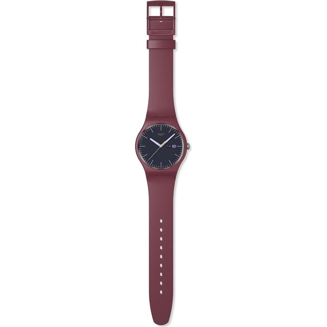 Reloj Unisex Swatch New Gent Biosourced 41mm Rojo Cuarzo