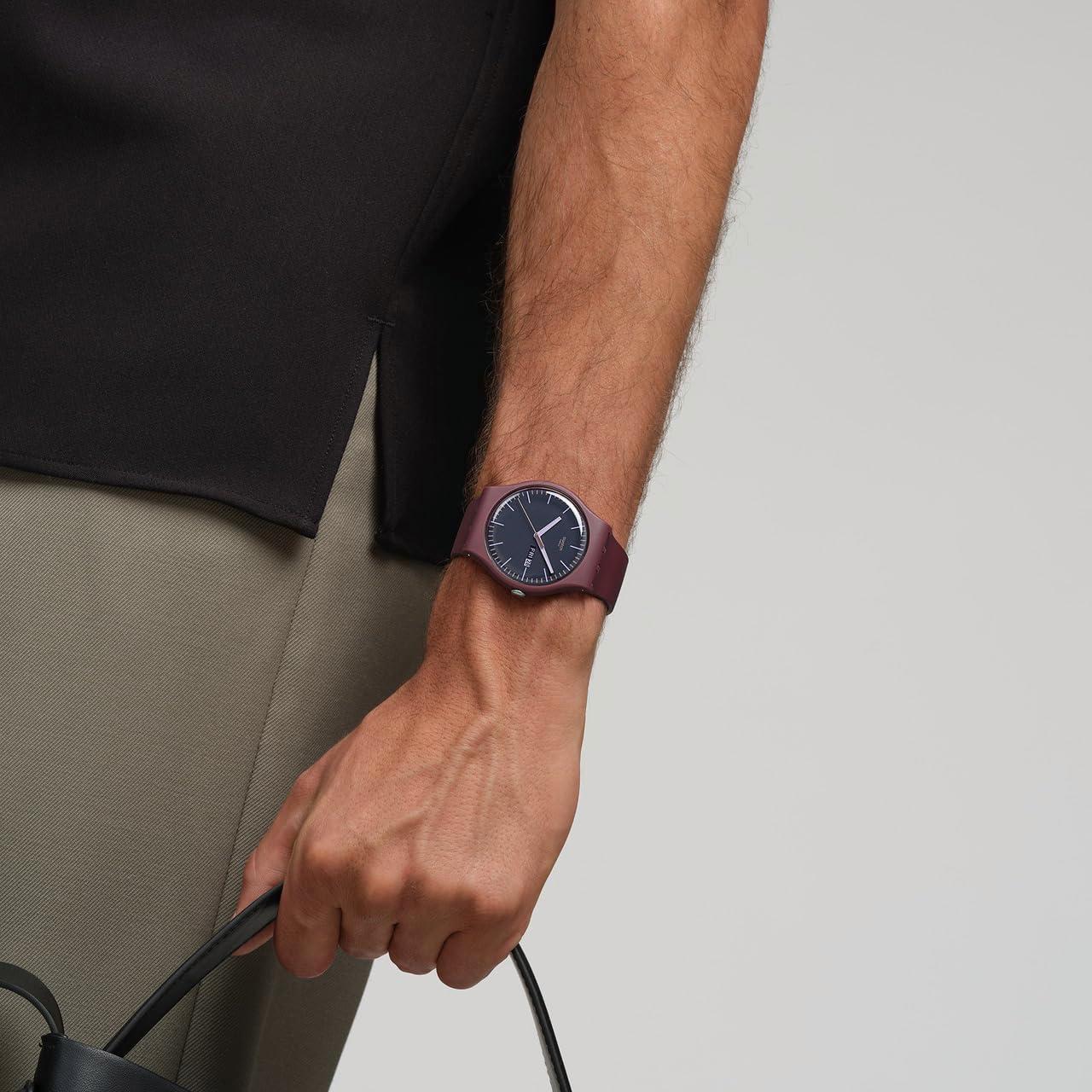 Reloj Unisex Swatch New Gent Biosourced 41mm Rojo Cuarzo