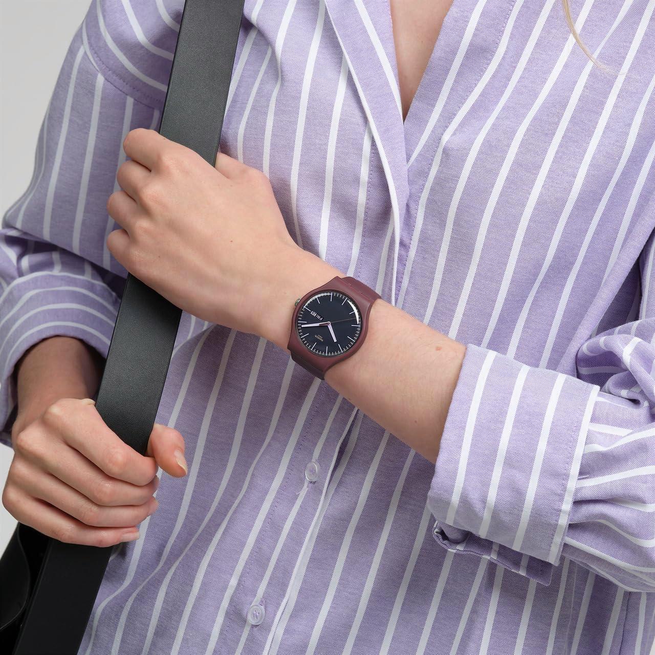 Reloj Unisex Swatch New Gent Biosourced 41mm Rojo Cuarzo