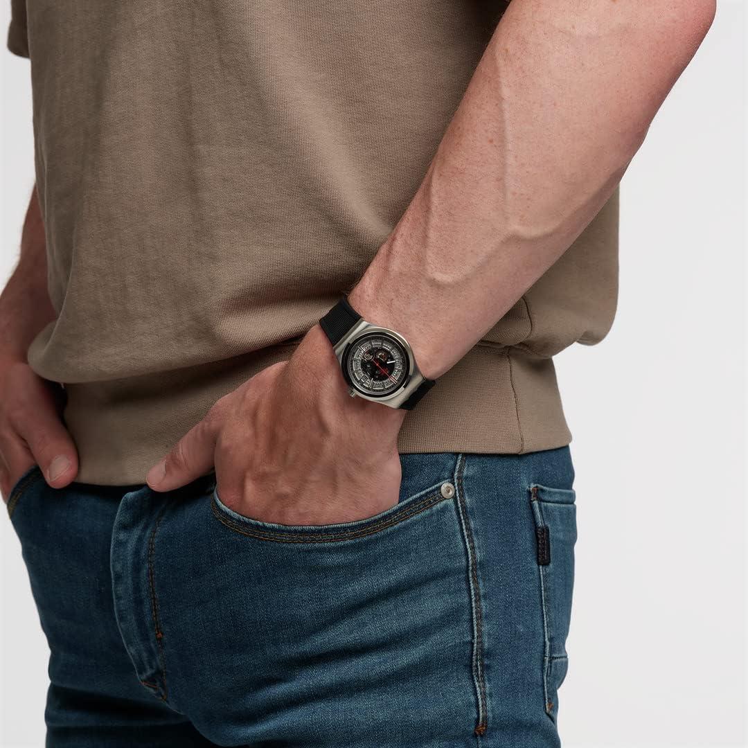 Reloj Swatch Irony Sistem51 Automático 42mm Gris Impermeable