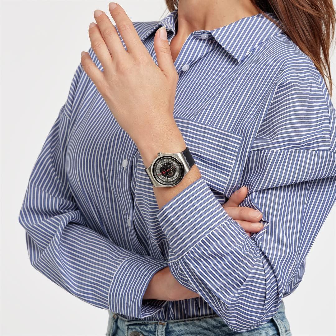 Reloj Swatch Irony Sistem51 Automático 42mm Gris Impermeable