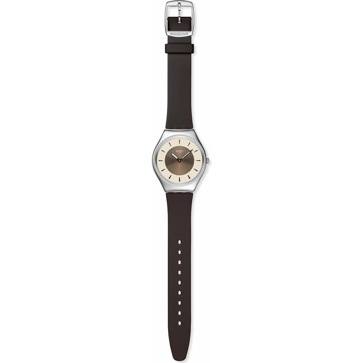 Reloj Swatch Skin Irony Unisex 38mm Cuarzo Marrón Impermeable