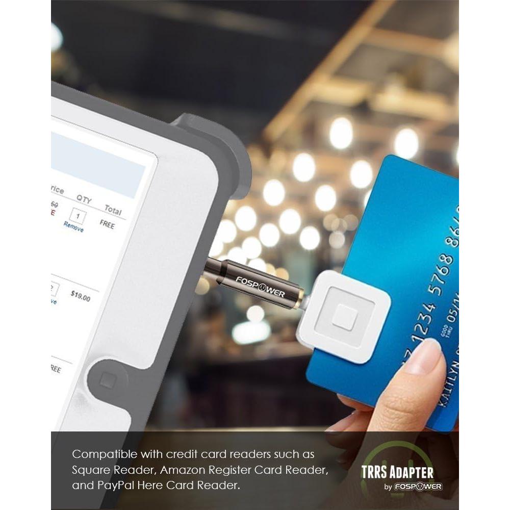 Adaptador de audio 3.5mm macho a hembra FosPower - Paquete de 3