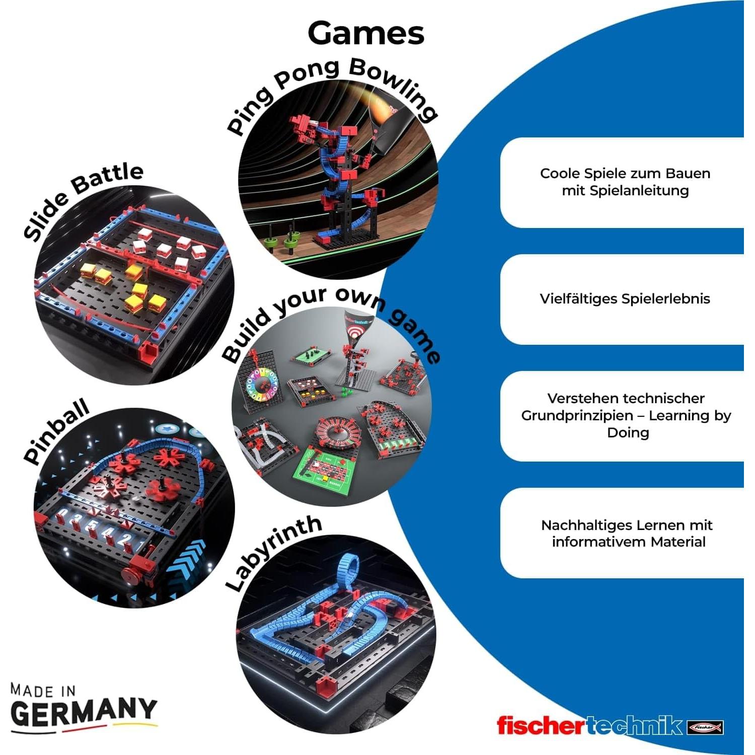 Kit de Construcción Fischertechnik 564067 - Construye 8 Juegos