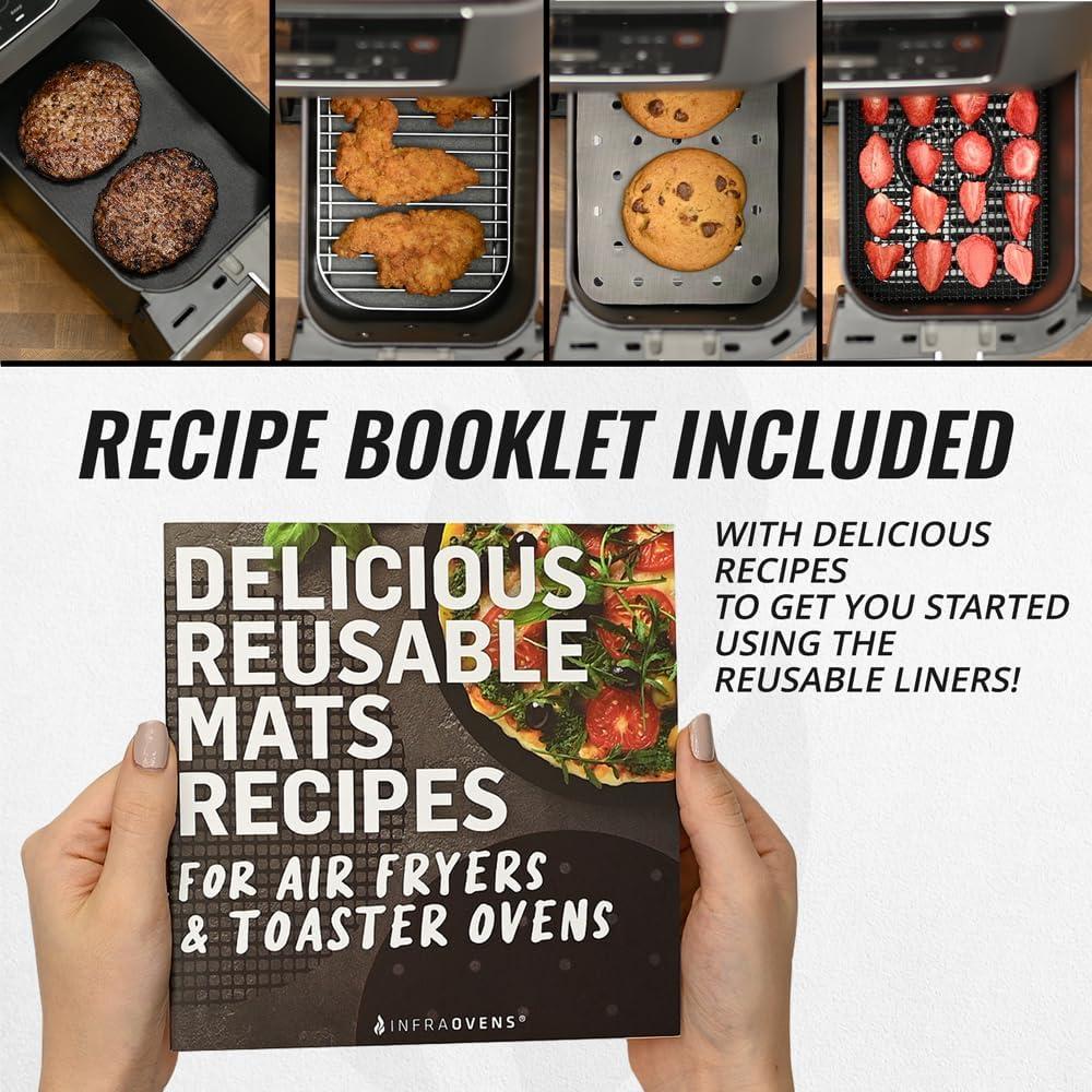 Accesorios para Freidora de Aire Ninja Dual 2 Canastas 9 Piezas