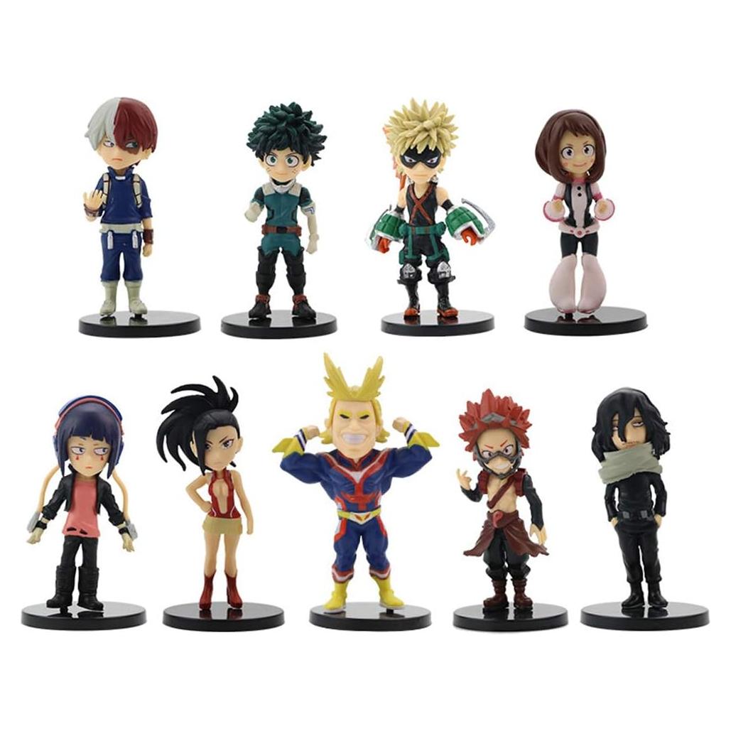 Juego de 9 figuras de decoración MHA - Anime QAHEART