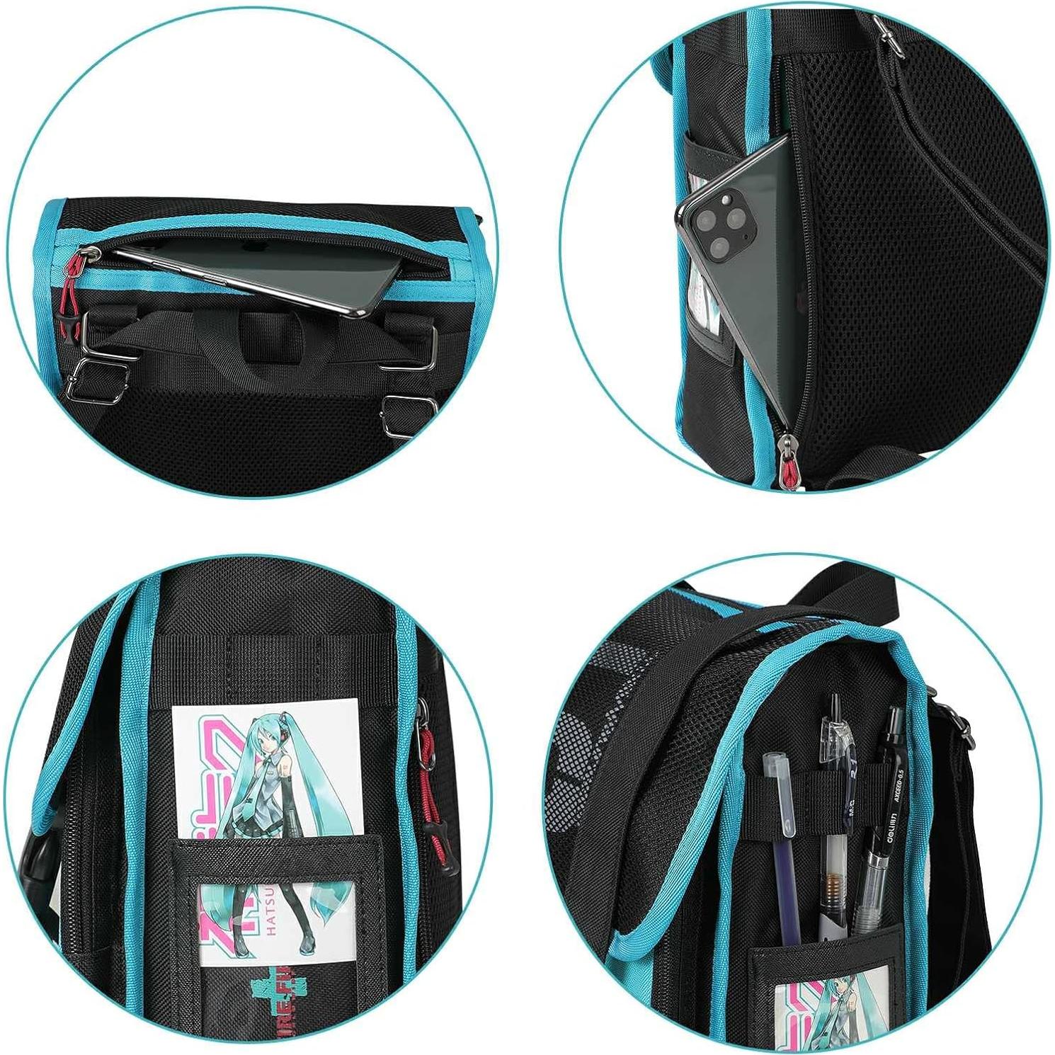 Mochila 2Way FIREFIRST Hatsune Miku Verde 29x26x9 cm