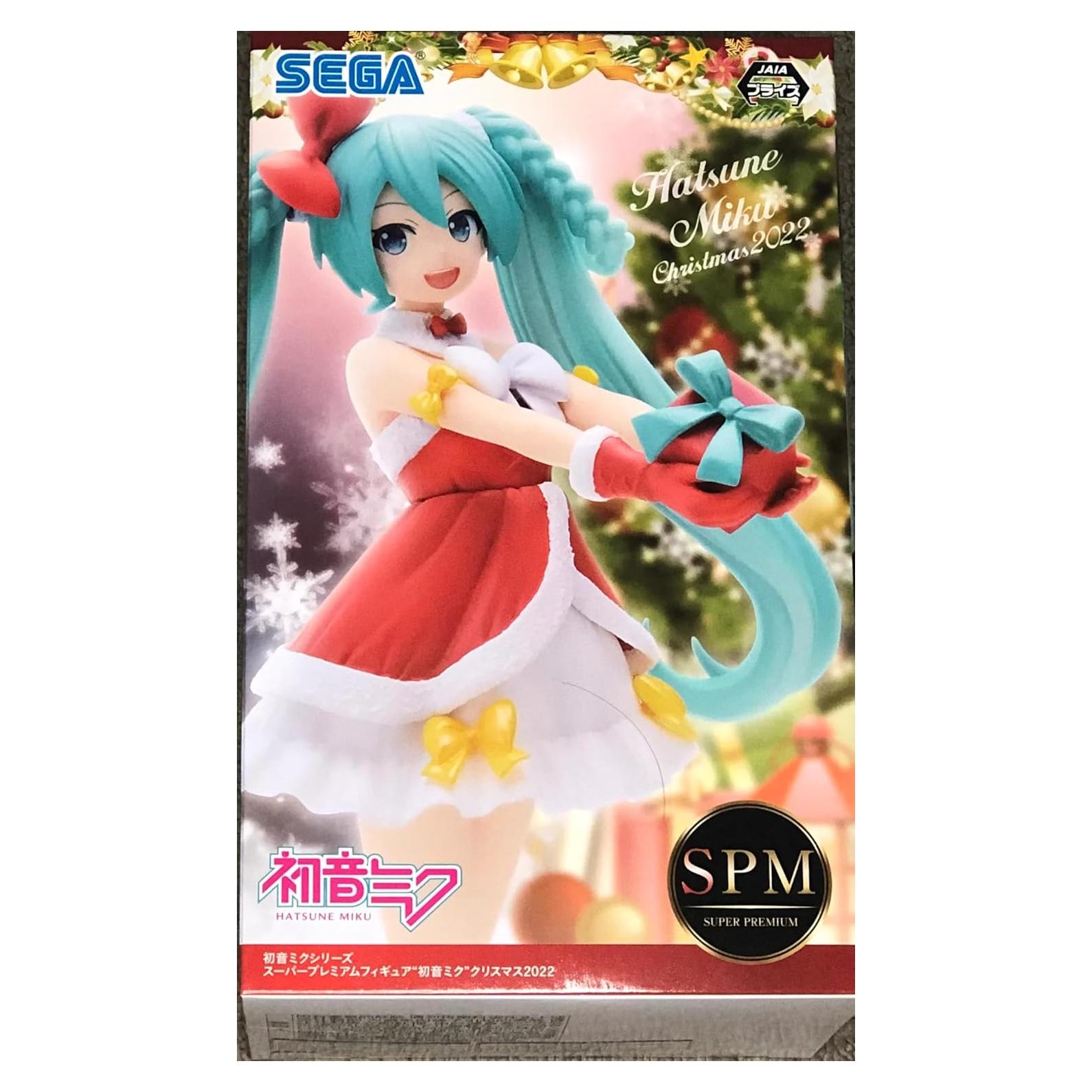 Estatua Hatsune Miku Navidad 2022 SEGA 15 cm Colorida