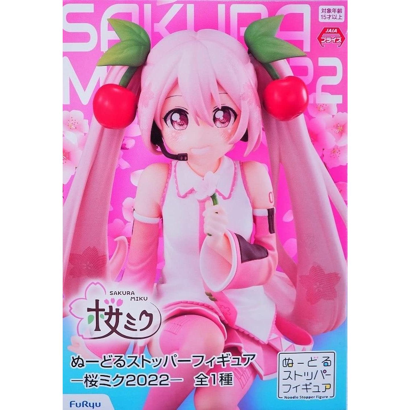 Figura Noodle Stopper Hatsune Miku Sakura Furyu 25x22x28cm