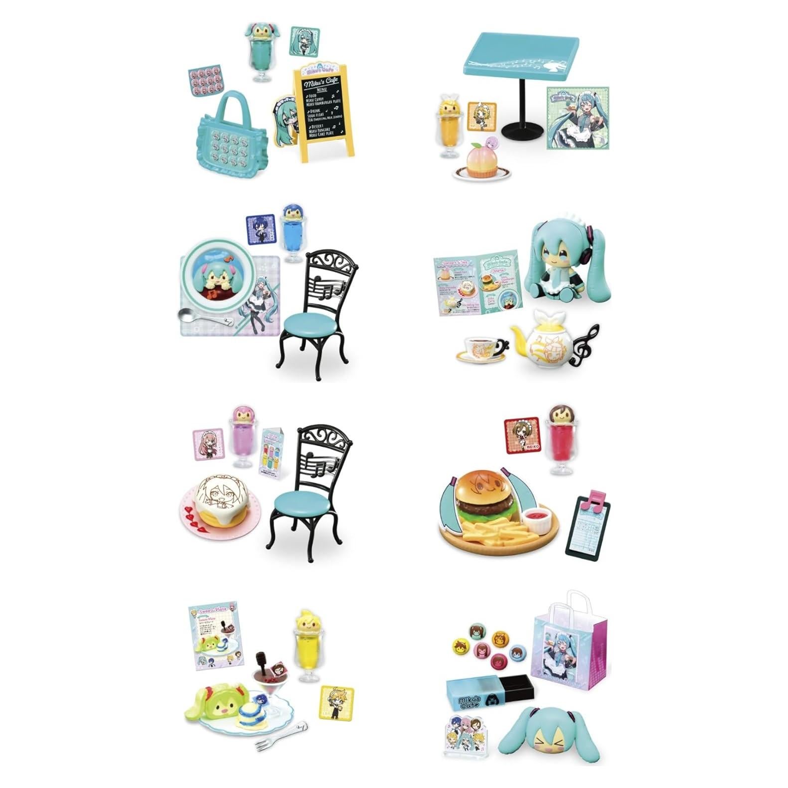 Figura de Intercambio Re-ment Hatsune Miku Cafetería 1/8