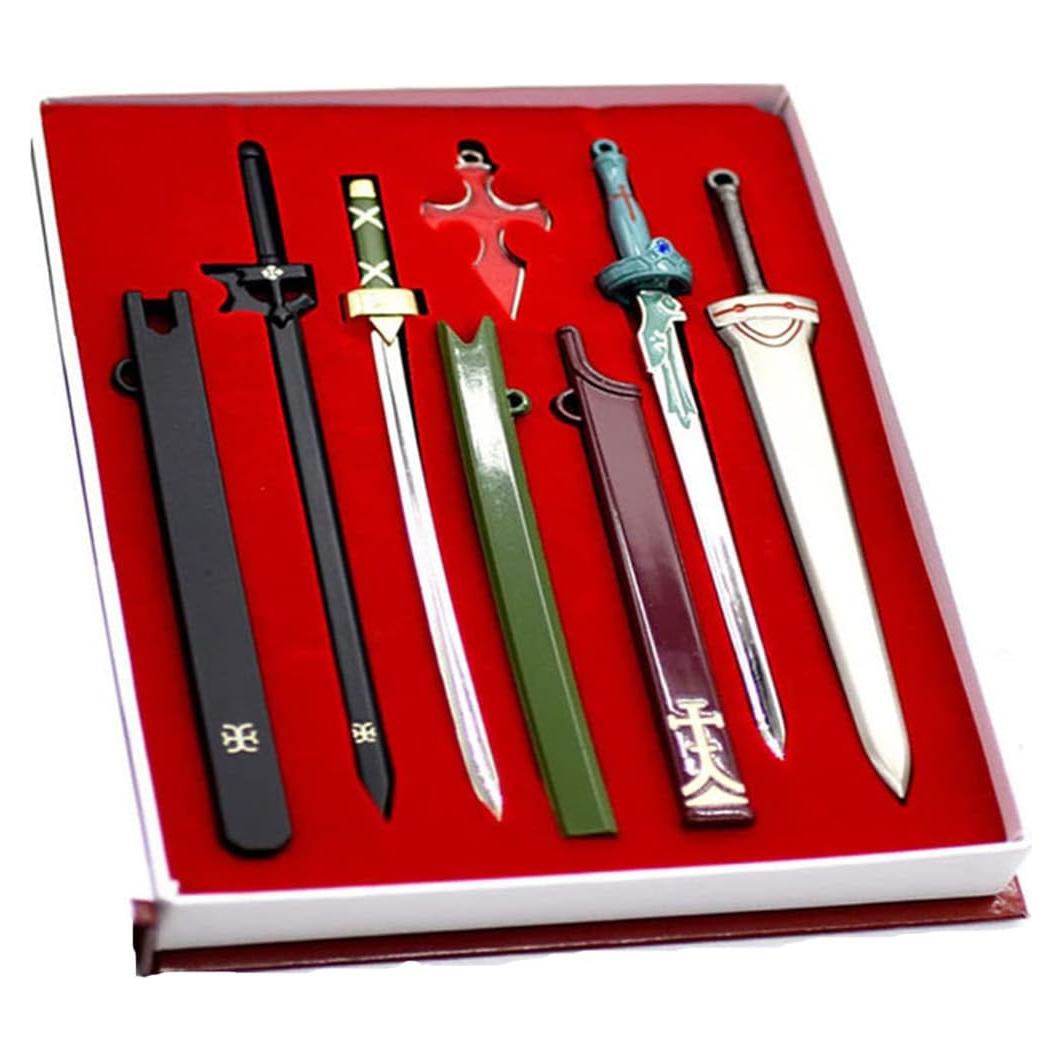 Conjunto Collar Krito y Asuna Sword Art Online Metal 20.5cm