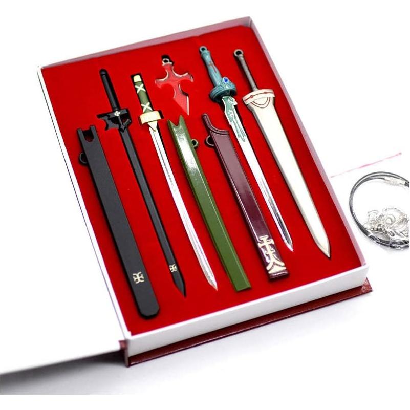 Conjunto Collar Krito y Asuna Sword Art Online Metal 20.5cm