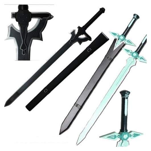 Conjunto de Espadas Kirito Top Swords Elucidator y Dark Repulsor