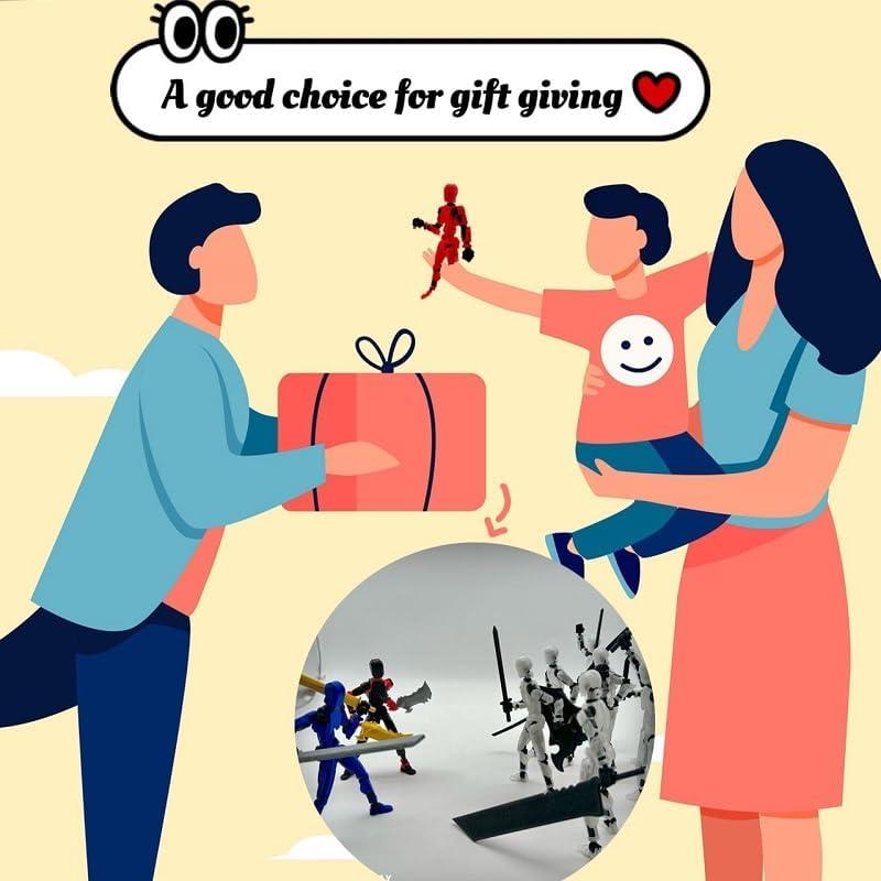 Figura de acción 3D Dummy13 Caballero Negro 14.1 cm con accesorios