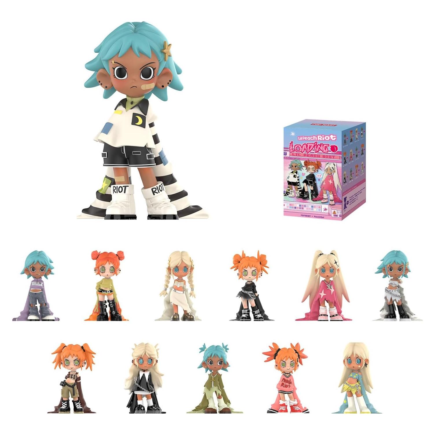 Figuras de Caja Sorpresa POP MART Lil Peach Riot Carga - Rosa