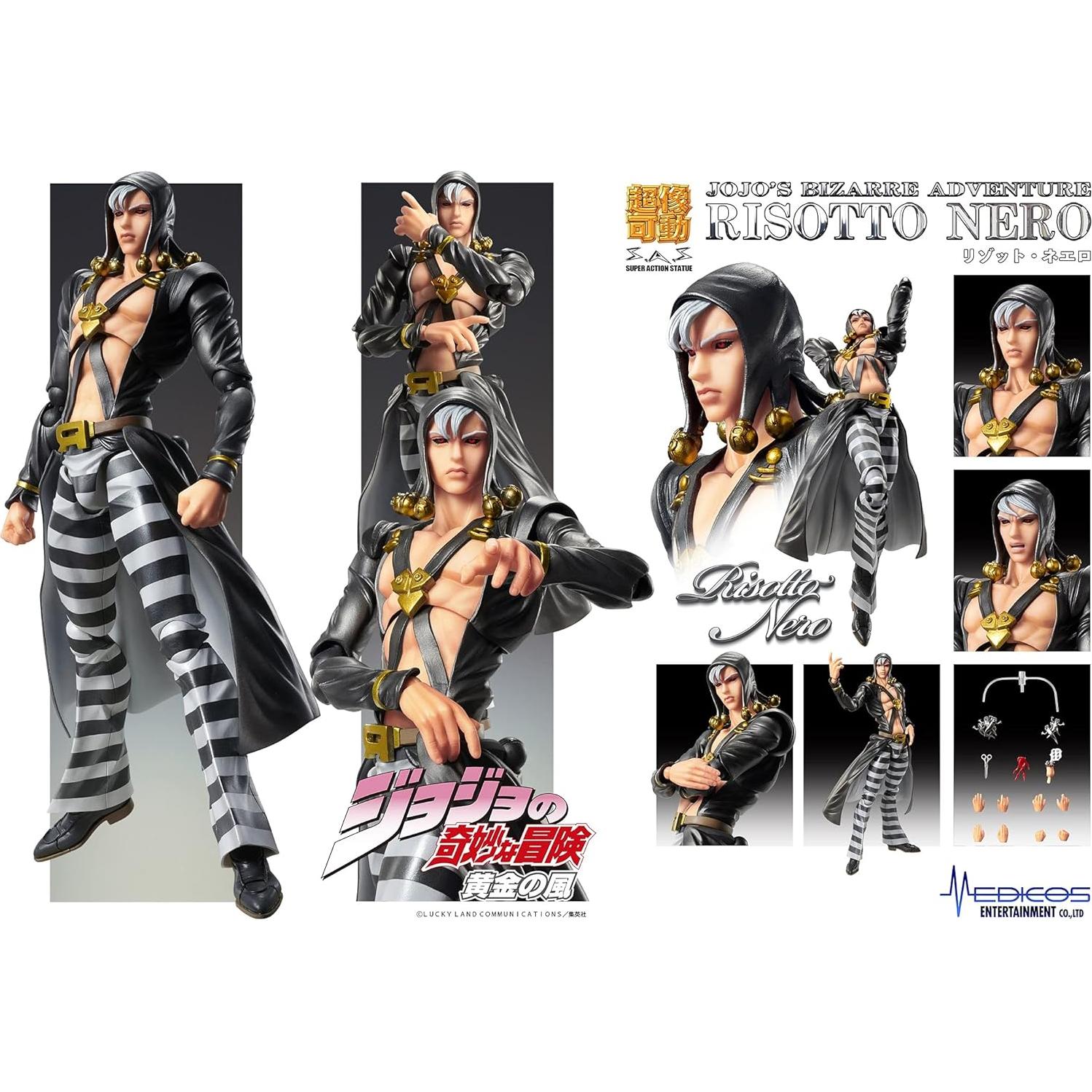 Figura de Acción Risotto Nero Medicos 15.24 cm JoJo's Bizarre Adventure