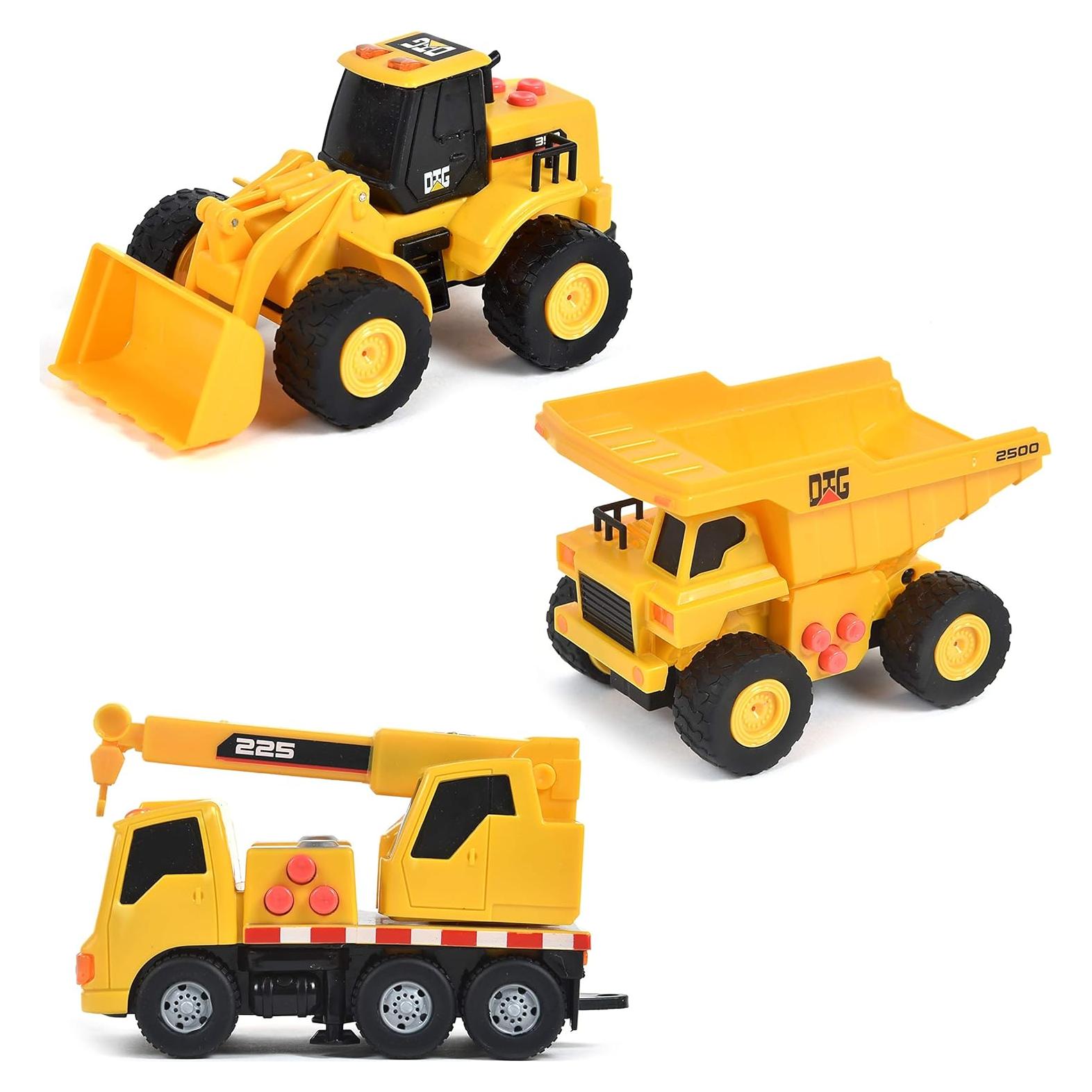 Paquete de 3 Vehículos de Construcción Maxx Action - Sunny Days