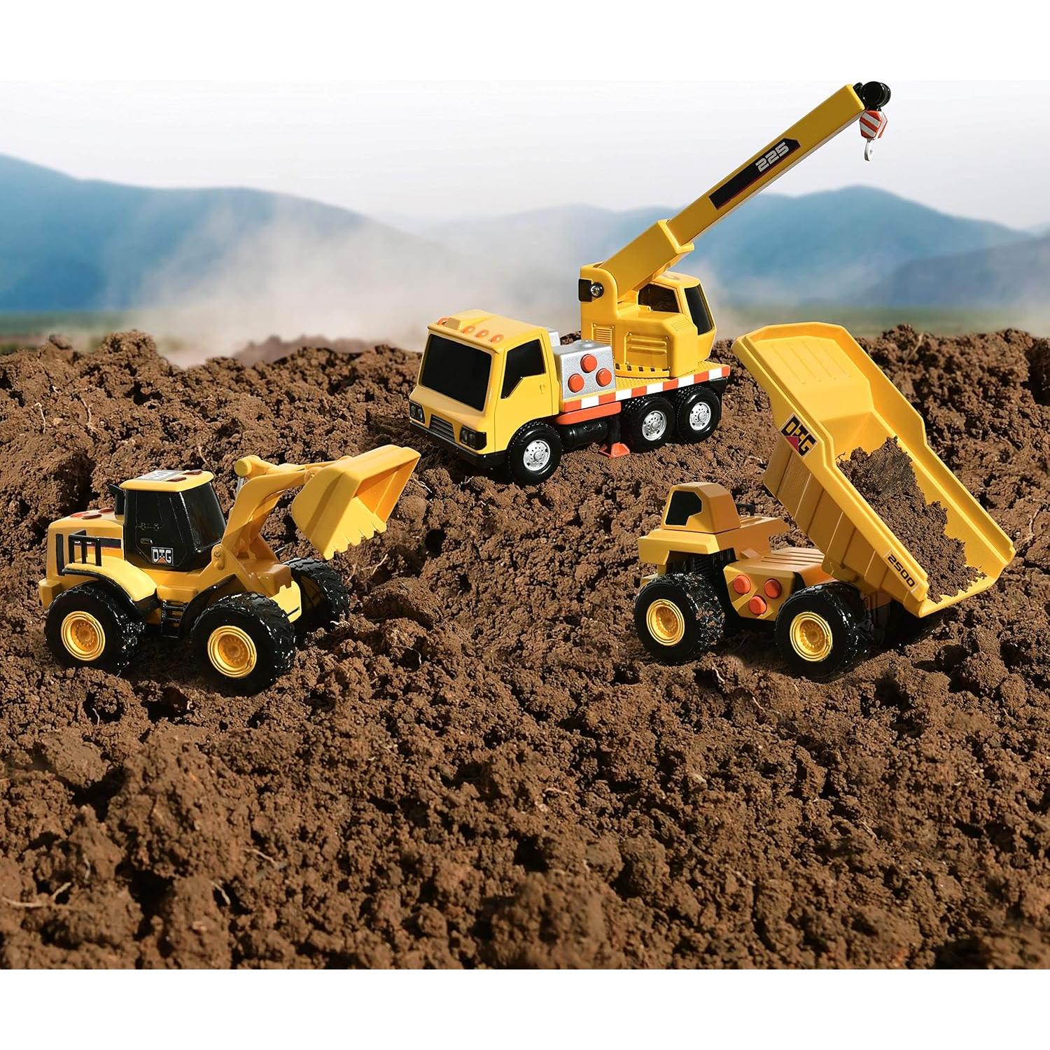 Paquete de 3 Vehículos de Construcción Maxx Action - Sunny Days