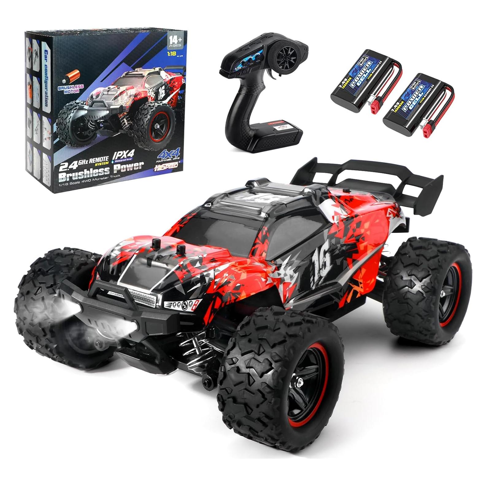 Coche RC Todo Terreno Fuzmo 1/18 Sin Escobillas 52km/h