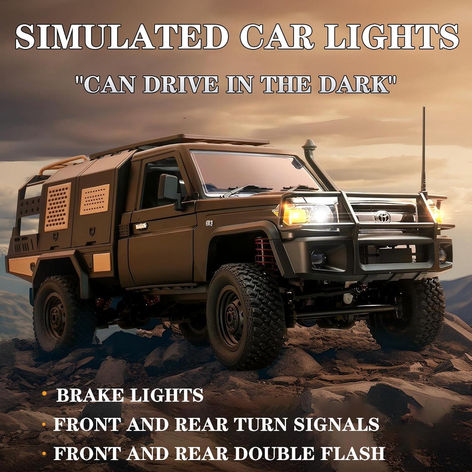 Coche RC Todo Terreno YAZHIYI MN82S 4WD 2 Velocidades 1/12