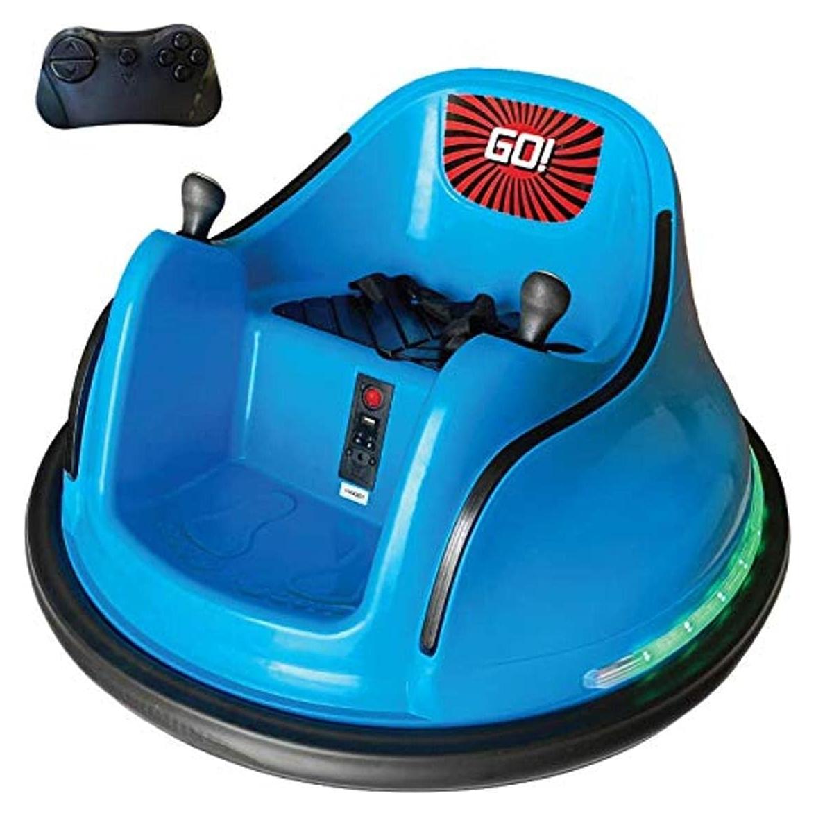 Coche de Choque Eléctrico RC La Fábrica de Burbujas Azul 68.58cm