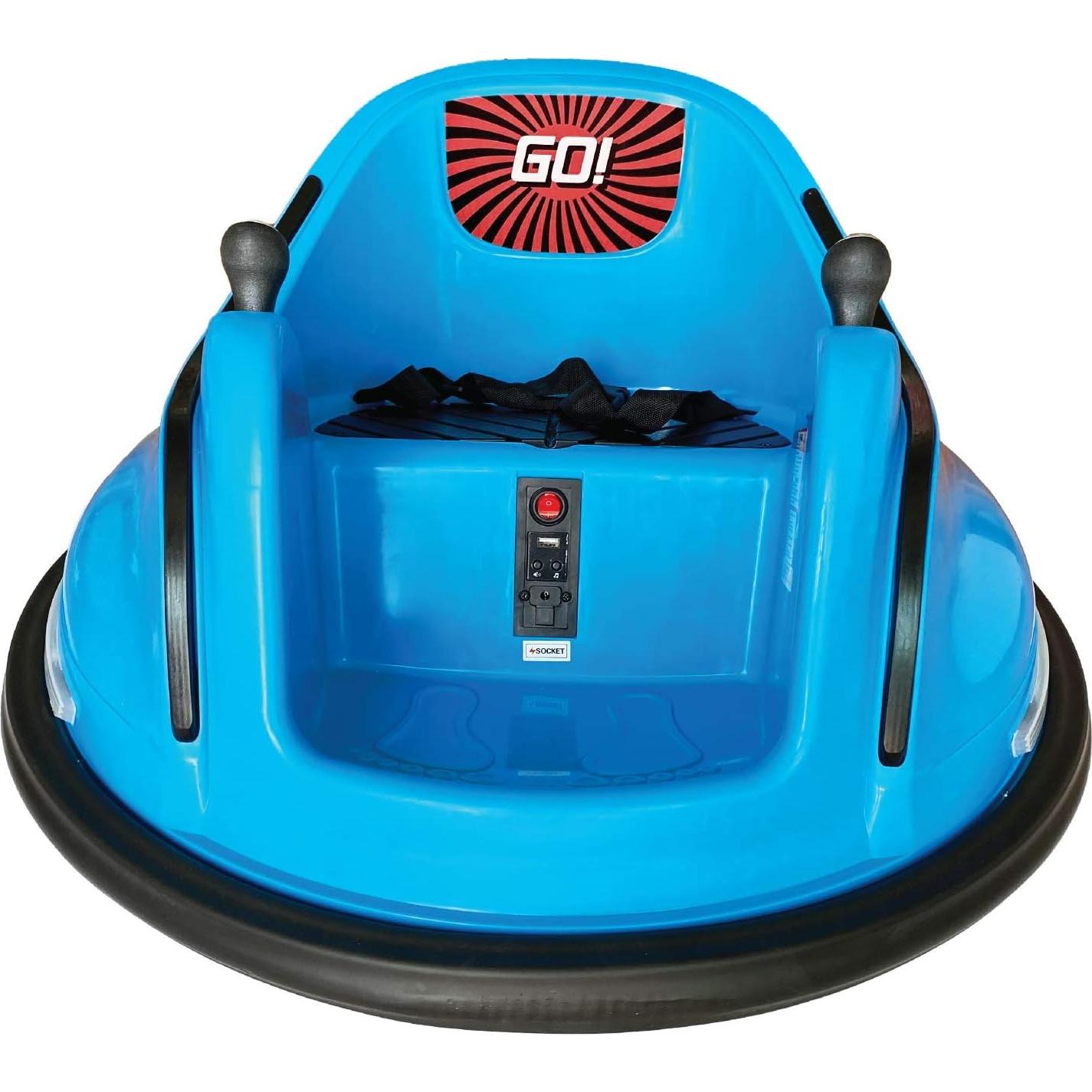 Coche de Choque Eléctrico RC La Fábrica de Burbujas Azul 68.58cm