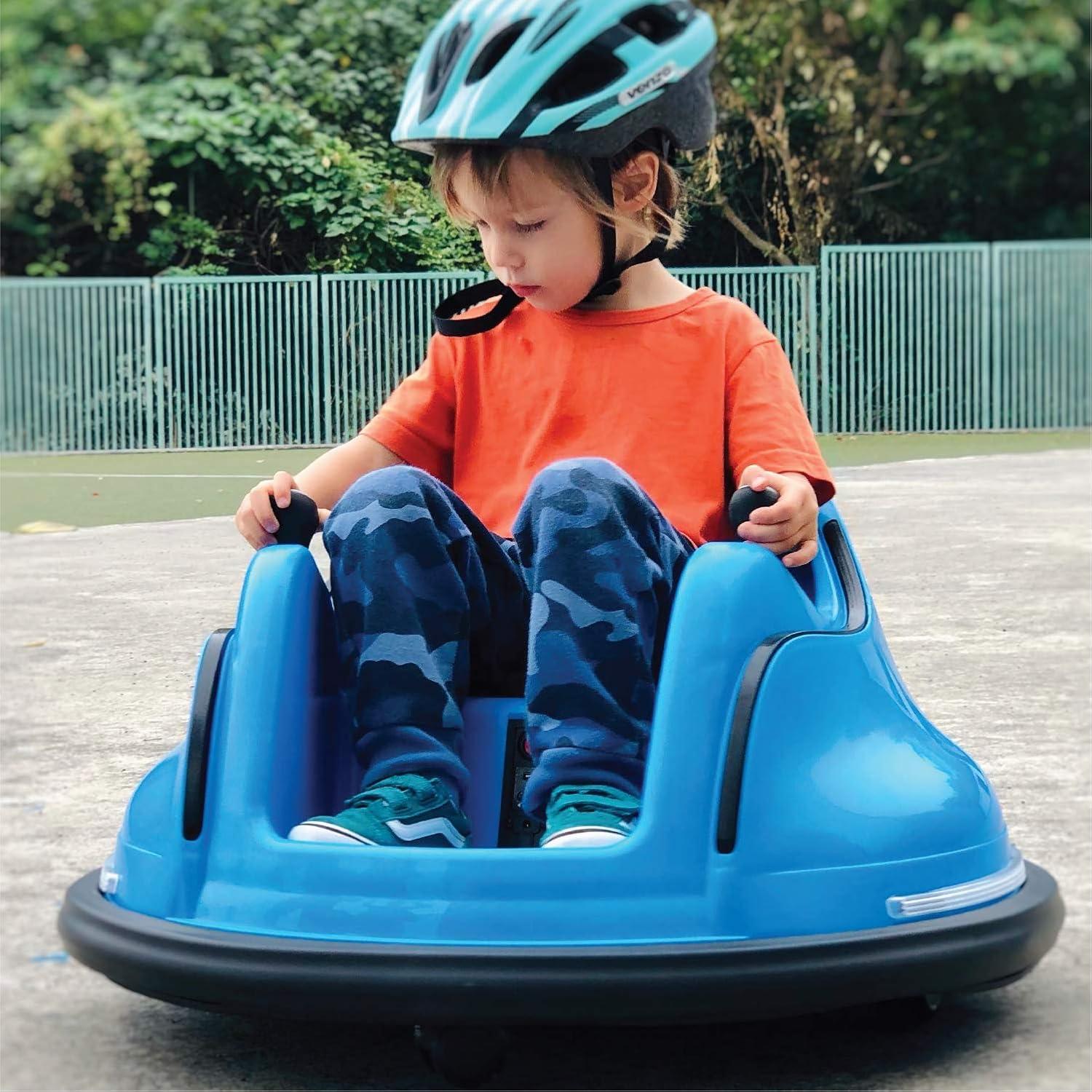 Coche de Choque Eléctrico RC La Fábrica de Burbujas Azul 68.58cm