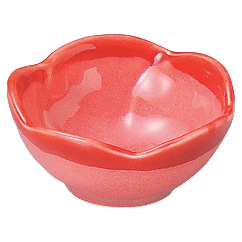 Plato de Porcelana Yamashita Kogei Rojo Claro 6.9 x 3.2 cm