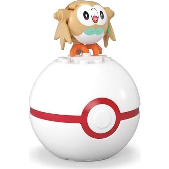 Juguete de Construcción Pokémon Rowlet Mattel 24 Piezas